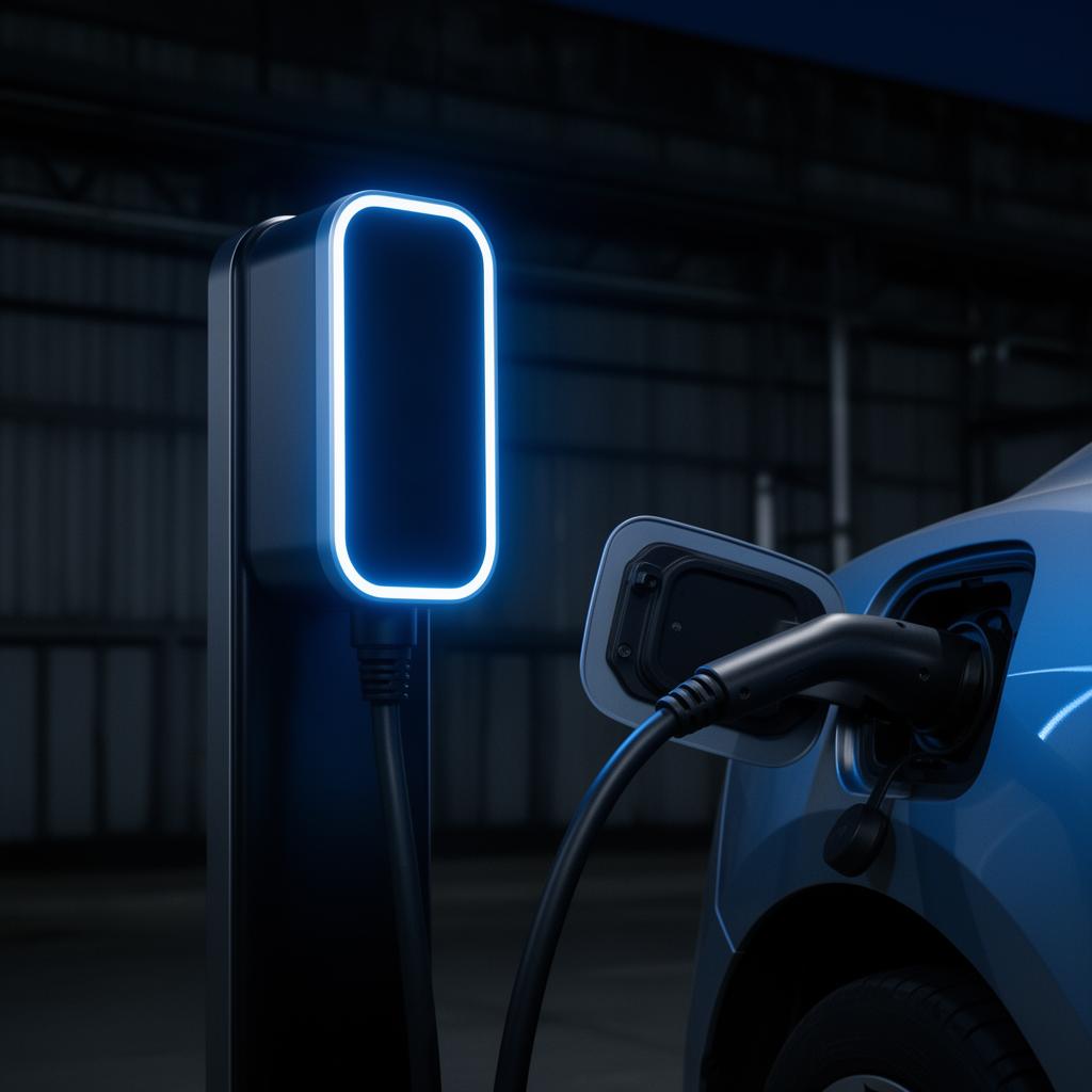 EV charger in action